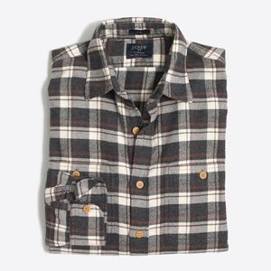 Brand New J Crew Workshirt, Medium, Flannel